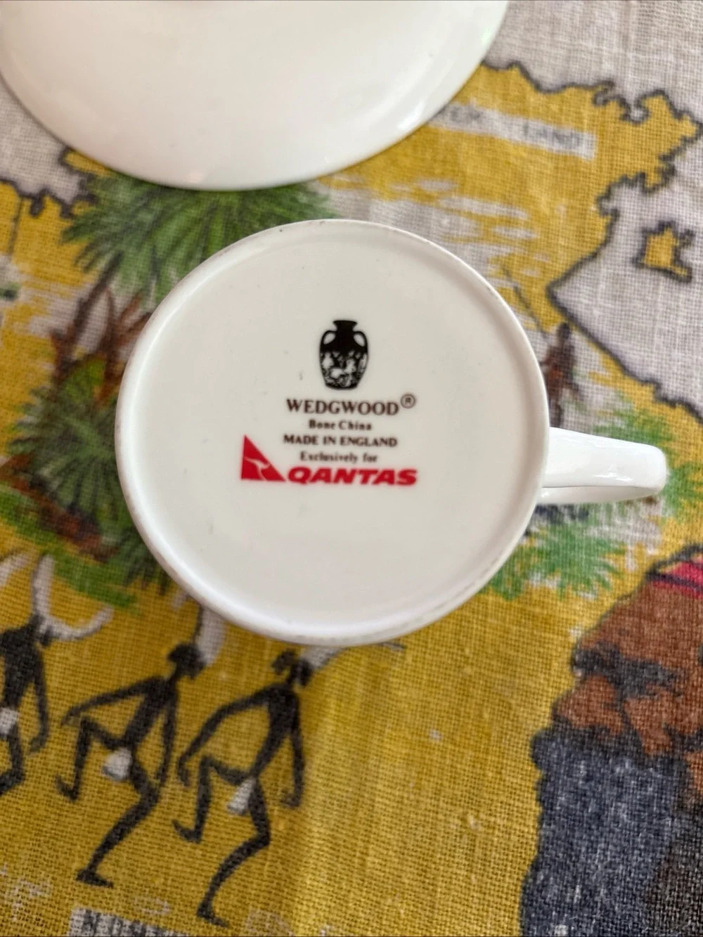70’s Australian Airlines Collectable Wedgwood Qantas  Set of 2 Espresso Cups